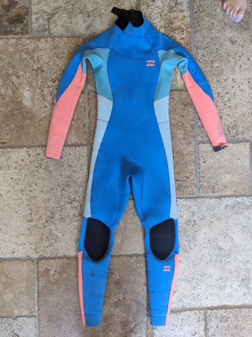Billabong Unisex Synergy 3/2mm Back Zip Full Wetsuit Size 10 - Picture 2 of 4